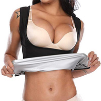Moldeador de cuerpo de cintura de neopreno para mujer, traje de Sauna con revestimiento de sudor caliente para Yoga y chaleco adelgazante para quemar grasa
