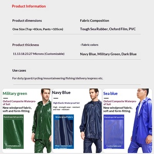 Conjunto de Pantalones Impermeables y Transpirables para <span class=keywords><strong>Hombre</strong></span>, Estilo Oxford, para Ciclismo Eléctrico, Senderismo, Cosecha de Té - Product Image 4