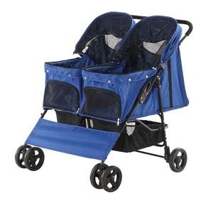 थोक आसान चलना तह कुत्ते डबल घुमक्कड़ पालतू जुड़वां घुमक्कड़ - Product Image 2