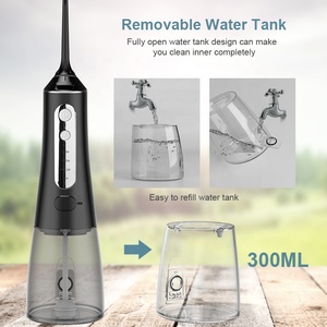 Irrigateur Oral Dentaire Eau Flosser Pick <span class=keywords><strong>pour</strong></span> Nettoyeur de <span class=keywords><strong>Dents</strong></span> Fil Machine à Laver la Bouche 6 Buses 300ml Floss <span class=keywords><strong>Jet</strong></span> - Product Image 5