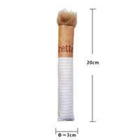 Nouveau style, vente chaude, jouet pour chien en peluche couineur, design cigarette créatif, amusant et original