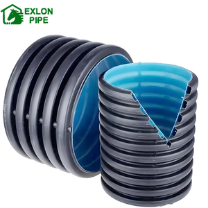 Tubería corrugada de <span class=keywords><strong>doble</strong></span> <span class=keywords><strong>pared</strong></span> de HDPE de China SN4 SN8 800MM 1000mm 1200mm Tubería de drenaje de construcción de alta presión duradera - Product Image 2
