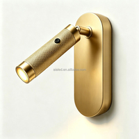 Lampe murale de lecture LED pour hôtel, réglable et rotative, avec interrupteur intégré marche/arrêt, applique murale moderne