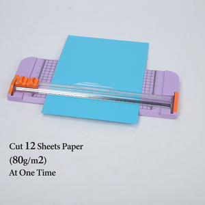 Mesin pemotong kertas geser Manual pemotong mata dadu A4 genggam untuk memotong kertas pembungkus dan pisau hadiah - Product Image 5