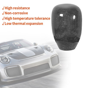 Pommeau de levier de vitesse en fibre de carbone RASTP, fibre forgée, léger, pommeau de levier de vitesse universel pour voiture - Product Image 3