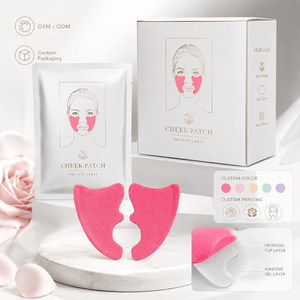 Hydrogel-Gesichtspflaster Wangenkontur-Pads für Augenfältchen Nasolabialfalten Feuchtigkeitsspendend OEM ODM Maßgeschneiderte Wangenpflaster - Product Image 4
