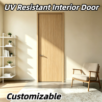 Porte en aluminium anti-UV avec âme en bois massif, technologie anti-étirement de qualité supérieure pour utilisation par temps chaud