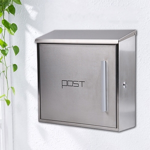Boîtes <span class=keywords><strong>aux</strong></span> <span class=keywords><strong>lettres</strong></span> en acier pour la maison, le jardin, la cour, boîte <span class=keywords><strong>aux</strong></span> <span class=keywords><strong>lettres</strong></span> murale en métal avec clé - Product Image 3