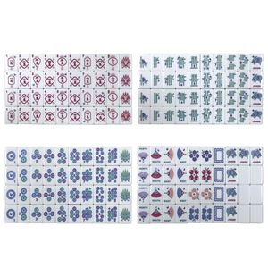 Jeu de Mahjong américain avec tuiles gravées et supports magnétiques en plastique et silicone non toxiques pour le divertissement - Product Image 4