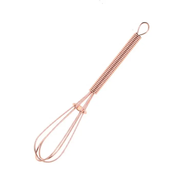 Top bán thực phẩm trộn trứng sữa fouet Inox mini Whisk cho Rose Gold