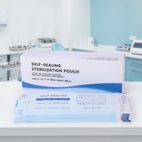 Papier médical 60 g/m²/70 g/m² + Film composite médical CPP/PET vert/bleu/blanc 90 mm*260 mm, pochette stérile auto-scellante Micoom