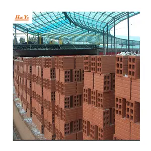 Fully automatic clay brick factory with assembled tunnel kiln firing process automation production line