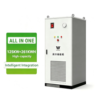 Système de batterie LiFePO4 tout-en-un industriel et commercial 261 kWh avec refroidissement par air, communication CAN, pour extérieur