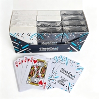 Cartes à Jouer en Plastique de Haute Qualité, Impression Claire en PVC Lisse, Idéales pour les Voyages, Conception Personnalisée en Gros, Faible MOQ, Boîte de Présentation Disponible
