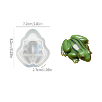 Moule en silicone SHUXIN pour grenouille, lézard, tortue, moule à pâtisserie 3D pour la décoration de gâteaux, le chocolat, les bonbons, la fabrication de savon