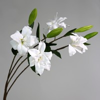Künstliche Seiden-Lilie Modell 2 mit Doppelblüten für Hochzeitsdekoration, 2-Köpfige Doppelblüten-Blumenarrangements