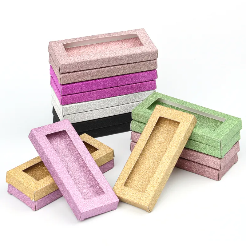 Custom eco friendly luxury Shine cardboard paper skincare cosmetics lipsticks packaging box