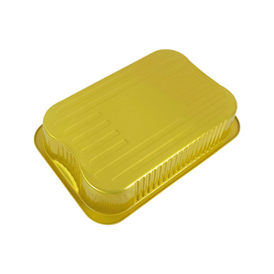 Großhandel 3500ml Großvolumiger Einweg-Goldfolienbehälter Hochtemperaturbeständige Aluminiumfolienschale für BBQ - Product Image 4