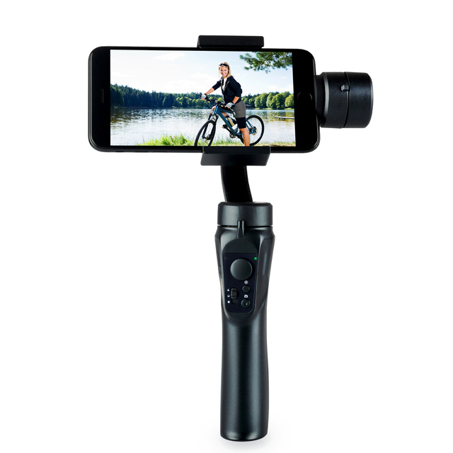 3 Axis Foldable Selfie Video Gimbal Handheld Stabilizer Gimbal for iPhone Smartphone Action Camera