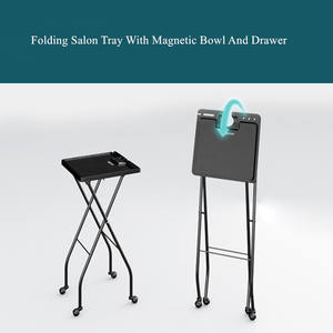 Chariot pliant de salon Chariot pliant plateau pliant plateau de perm de <span class=keywords><strong>cheveux</strong></span> de pli chariot de salon - Product Image 4