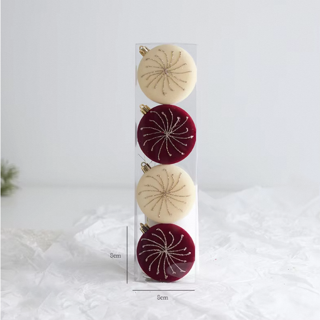 Rouge 526-3 (gâteau rond 8 cm, 4 pièces)