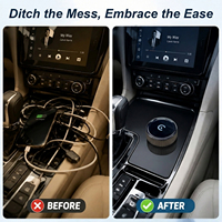 Adaptador Inalámbrico 2 en 1 para CarPlay y Android Auto, 5.4, WiFi de Doble Banda 2.4G/5G, Dongle para Auto Plug & Play, Actualización OTA