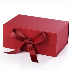 Chengruo Caja Para Flores Verpackungs Opvouwbare Magnetische Sluiting Gift Papier Doos Custom Logo Gift Verpakking Materialen Met Lint