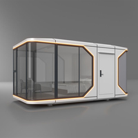 Maison capsule portable sur mesure pour décoration intérieure, chambre d'amis extérieure