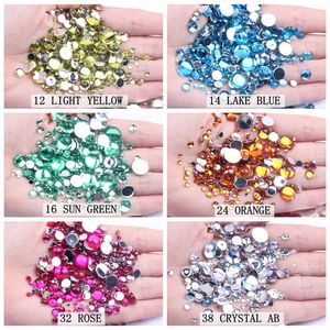 Vente en gros Emballage en vrac Bonne qualité 4mm Dos plat Strass en résine Hot Fix pour Nail Art Décoration de vêtement Autres applications - Product Image 6