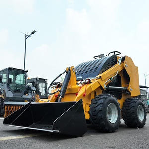 Быстрая доставка: Колесный/гусеничный мини-погрузчик с ковшом и фронтальным навесным оборудованием для землеройных работ, сертифицированный CE EPA - Product Image 1