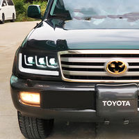 Pour Toyota Land Cruiser 100 LC100 1998-2007 : Système d'éclairage avant de voiture avec projecteur, mise à niveau des phares