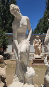 Sculpture Dame Statue pour Parc Public Extérieur Dame de Justice Statue Pierre Nake Fille Statue - Product Image 3