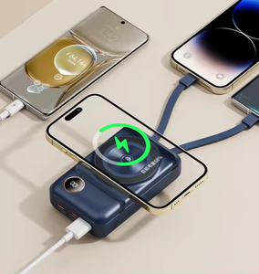 Banco de Energía Inalámbrico Magnético de 10000 mAh, Carga Rápida PD de 20 W, Pantalla LED, Ultra Delgado, Cargador Portátil de Viaje para Teléfono, Batería Externa - Product Image 4