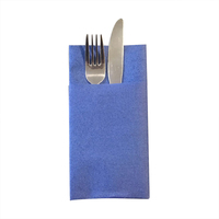 Linge doux au toucher blanc uni 1 pli Airlaid papier jetable serviette d'invité serviettes feuille style pli pour sac de serviettes de dîner