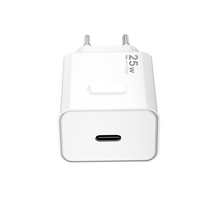 Adaptateur de charge rapide 25W GaN EU Fast Mobile Phone Type C Chargeur rapide PD 3.0 EU Plug Chargeur pour téléphone