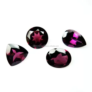 Rhodolite grenat rose pierre à facettes coupe semi-précieuse pierre précieuse en vrac pour argent or faisant des bijoux pierre de grenat rose naturel - Product Image 1
