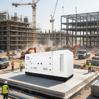 Générateur silencieux au gaz naturel 200kW 300kW 400kW 500kW, station d'alimentation de secours industrielle pour usine et chantier CE ISO