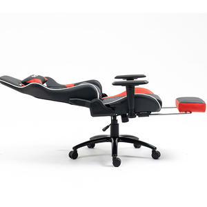 เก้าอี้เกมมิ่งปรับระดับได้ รุ่น Free Sample Chaise Gaming Computer E Sport Chair  แบบพนักพิงสูง สำหรับเล่นเกมส์และทำงาน  สีแดง พร้อมที่พักเท้า - Product Image 4