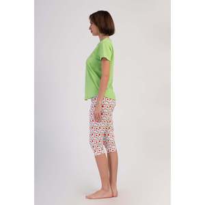 Combinaison de nuit pour femme en Lyocell Suprem à col rond, manches courtes et poignets ovales - Product Image 3