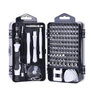 Screwdriver Set Tool 115 In 1 CRV Bits Cell Phone Camera Laptop PC Magnetic Multi Screwdriver Tool Set