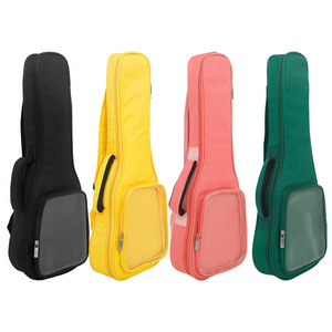 Estuche de tela Oxford para ukelele, bolsa de transporte con correa para el hombro y cierre de cremallera para almacenamiento en viajes - Product Image 1