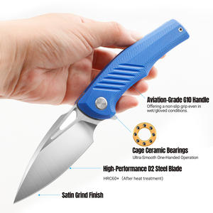 Couteau pliant LONSDOW G10 en acier inoxydable D2, fabrication de précision, chasse, camping en plein <span class=keywords><strong>air</strong></span>, bricolage, couteau de poche EDC - Product Image 5