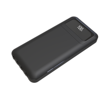 Batterie externe portable en alliage d'aluminium à quatre câbles, 10000 mAh, haute qualité, charge rapide 37 W, grande capacité