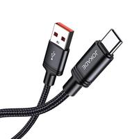 KAKUSIGA 2026 Kabel USB Tipe C Pengisian Cepat 5A 6A Kabel Pintar 3M untuk Ponsel Kabel Data Paduan Aluminium