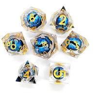 Dés à jouer personnalisables D&D de haute qualité, nouveau style, en résine colorée, œil de chat rouge, multi-faces