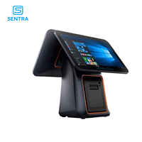 Terminal de point de vente Sentra SK04 à écran tactile Windows/Android avec SDK, écran LED 15,6 pouces, stockage 128 Go, 8 Go de RAM, boîte de paiement et de numérisation