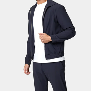 Nuovo materiale Premium e nuovi abiti tecnologici di lusso <span class=keywords><strong>Beige</strong></span> e blu scuro di Design popolare <span class=keywords><strong>tuta</strong></span> da ginnastica per <span class=keywords><strong>uomo</strong></span> - Product Image 5