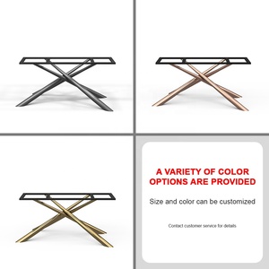 Hiện đại 47 "rõ ràng Tempered <span class=keywords><strong>Glass</strong></span> Bàn cà phê với vàng 4C thép không gỉ cơ sở-hình chữ nhật trung tâm bảng cho phòng khách - Product Image 2