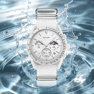 Reloj de Cuarzo de Lujo para Hombre de Alta Calidad, OEM/ODM, Logotipo Personalizado, Correa de Nailon, Resistente al Agua, Esfera Grande, Reloj de Pulsera de Moda, Venta al por Mayor en China - Product Image 1