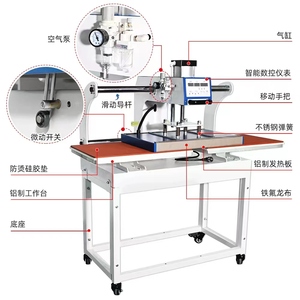 Presse à chaud automatique pour vêtements de haute qualité 40x60cm, sublimation électrique multicolore 110-220V, transfert thermique, nouveau 1 - Product Image 3